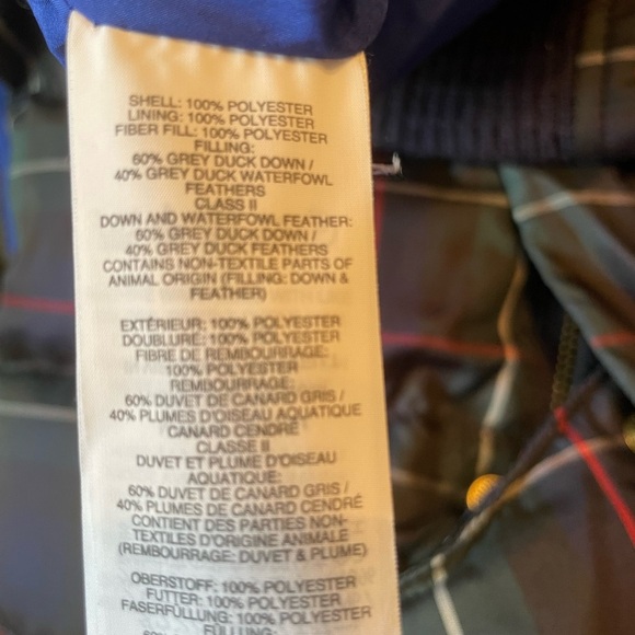 J. Crew Puffer Vest Women's Size S Quilted Stewart Tartan Plaid Pockets Full Zip - Picture 10 of 11